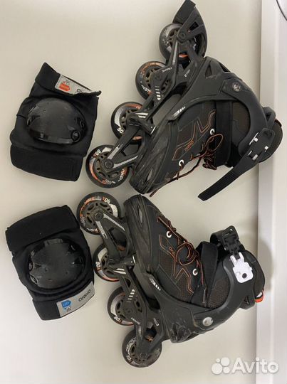 Роликовые коньки раздвижные, 35-38 размер