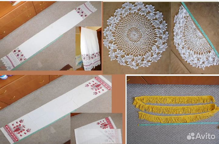 Салфетка скатерть вышивка кружево подзор рушник