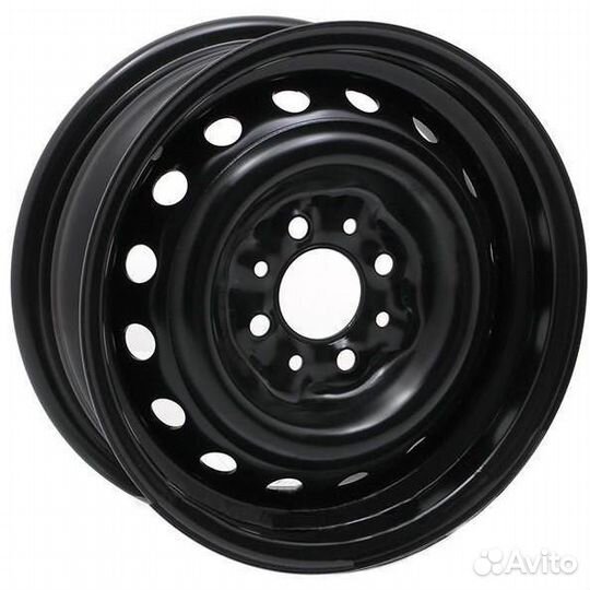 Диски Eurodisk 64A48R 6x15 4*100 ET48 DIA54.1 Black Штампованный
