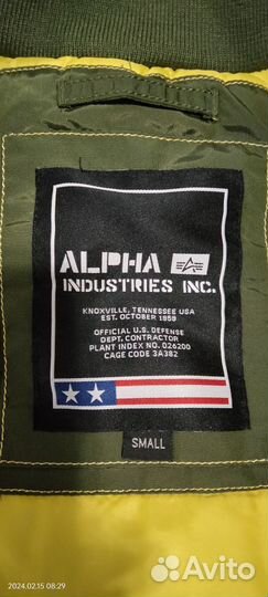 Куртка парка alpha industries INC,42-44,унисекс