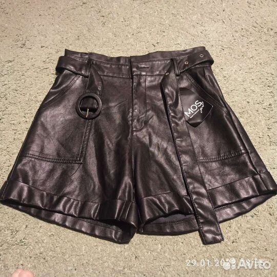 Шорты из эко кожи