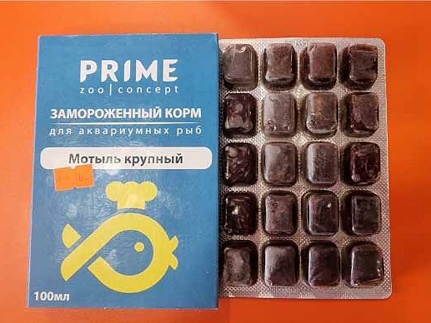 Мотыль замороженный в блистере 100мл prime