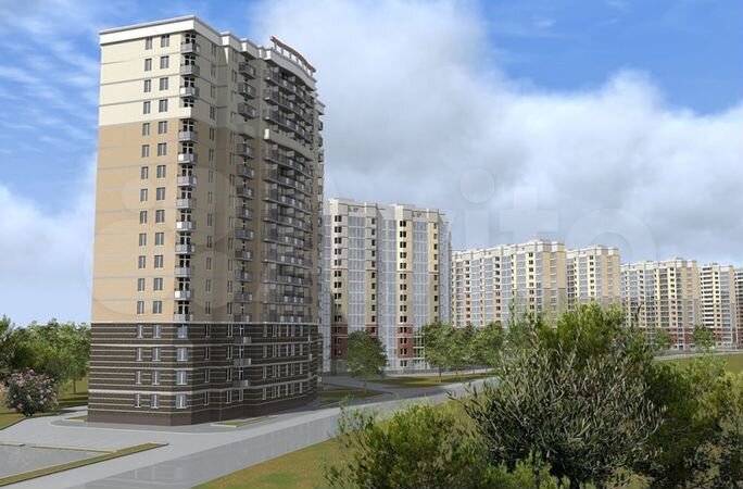 2-к. квартира, 60,4 м², 6/17 эт.