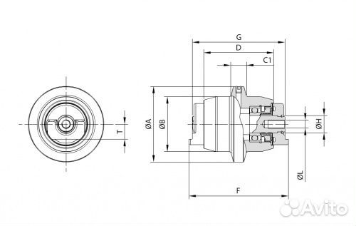 Опорный каток на Komatsu PC28 однобортный