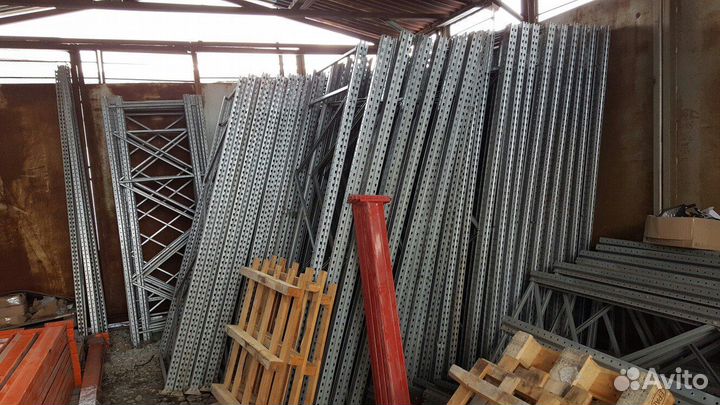 Стеллажи паллетные б/у для склада, мезонин