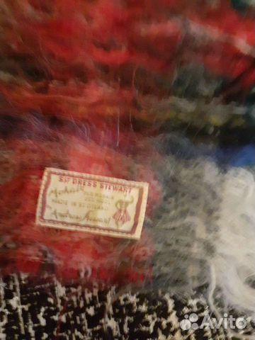 Шарф Шотландия мохер унисекс новый