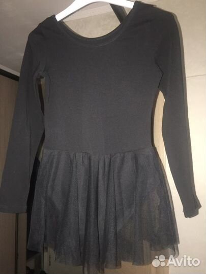 Гимнастический купальник с юбкой