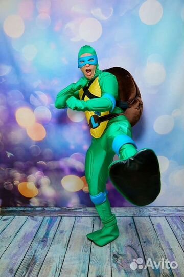 Прокат костюмов Черепашек ниндзя и черного ниндзя