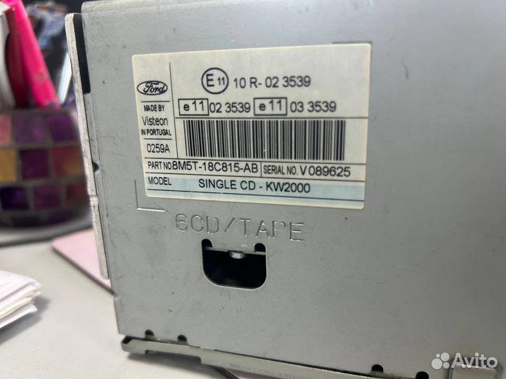 Магнитола 6000 CD для ford focus 2/c-max/fusion