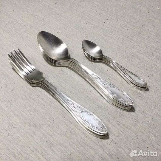 Столовые Приборы Мельхиор «Пламя» Клеймо