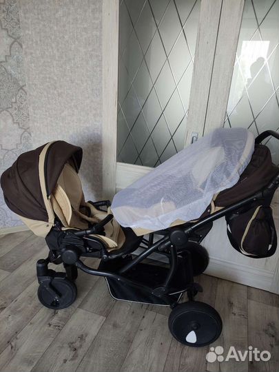 Коляска для погодок двойни 3 в 1