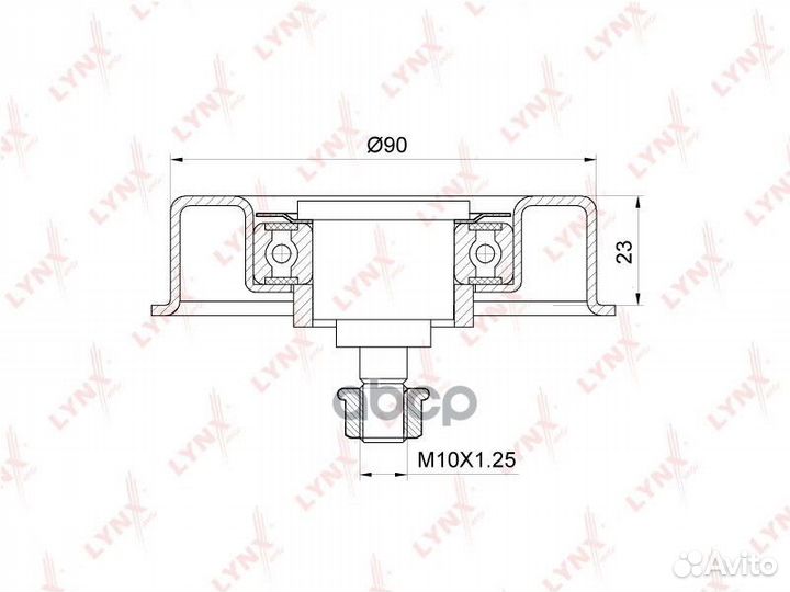 Ролик натяжной навесного оборудования PB5084 LY
