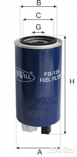 Фильтр топливный FG126 Goodwill