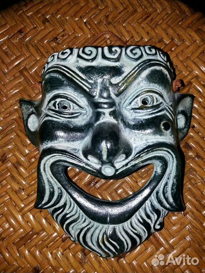 Маска керамическая Сатир, Греция