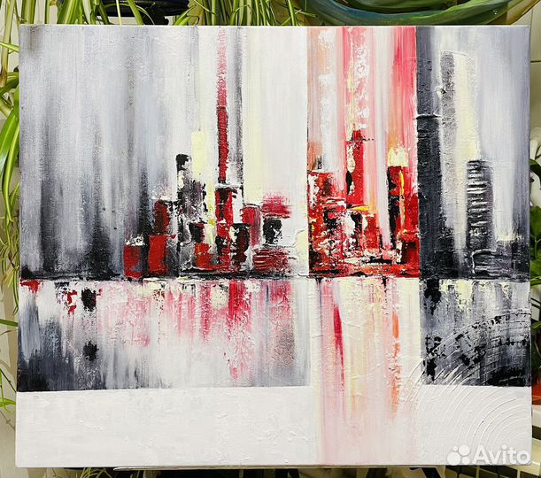 Абстракция, интерьерная картина, акрил