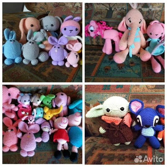 Вязанные игрушки мягкие