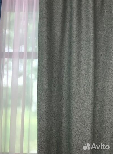 Шторы рогожка на люверсах