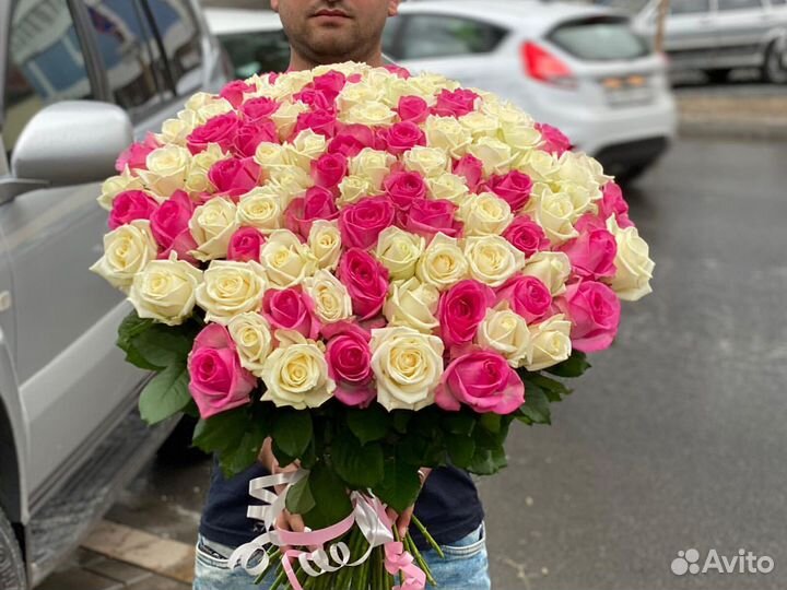 Розы 101 роза 51 Цветы с доставкой