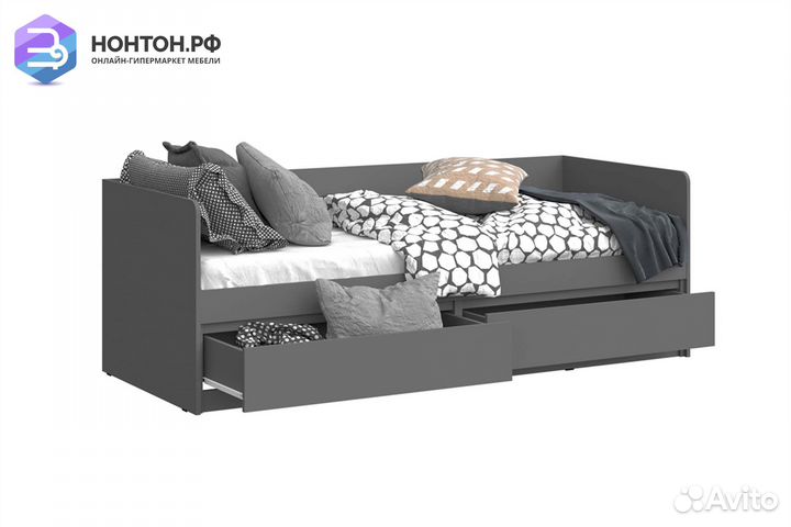 Кровать Челси 0.8 м графит