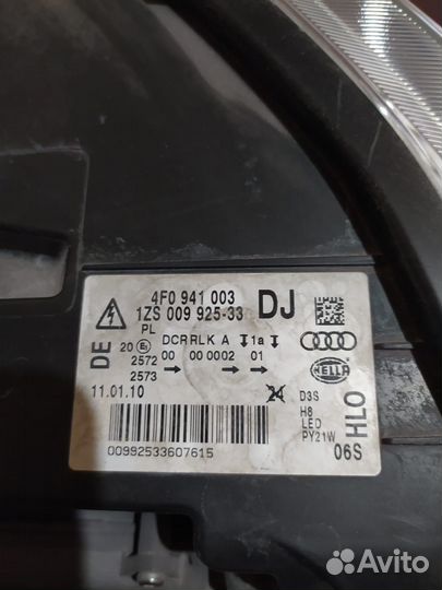Фара передняя Audi a6 c6 рестайлинг