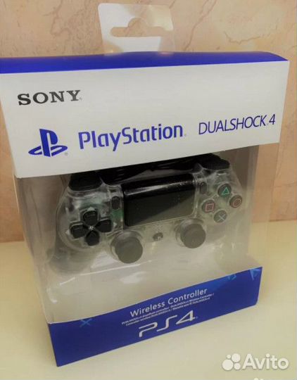 Геймпад PS4 Dualshock прозрачный