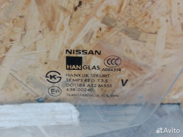 Стекло двери передней левой Ниссан Классик B10