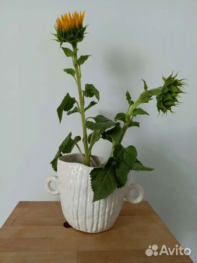 Интерьерная Ваза керамика сканди