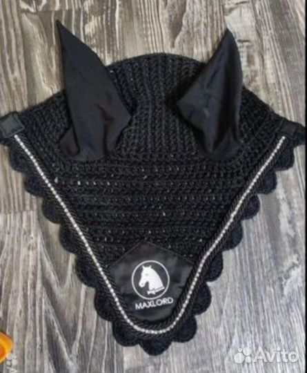 Конная амуниция ушки для выступления черные