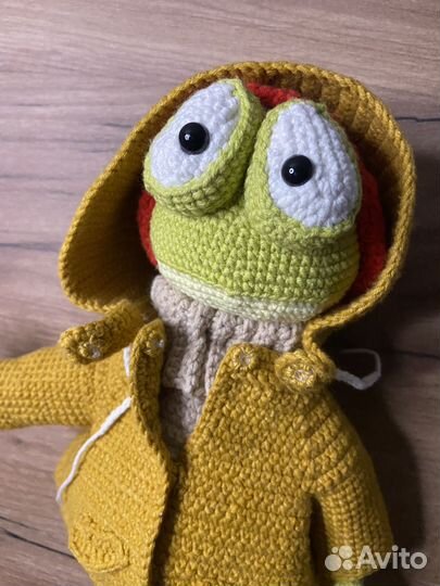 Вязаная лягушка