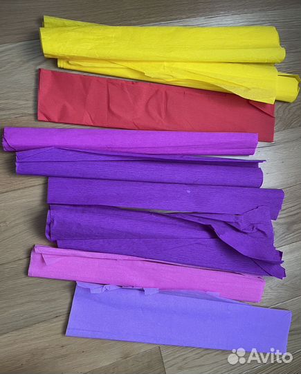 Набор Бумага цветная, крепированная 250*50