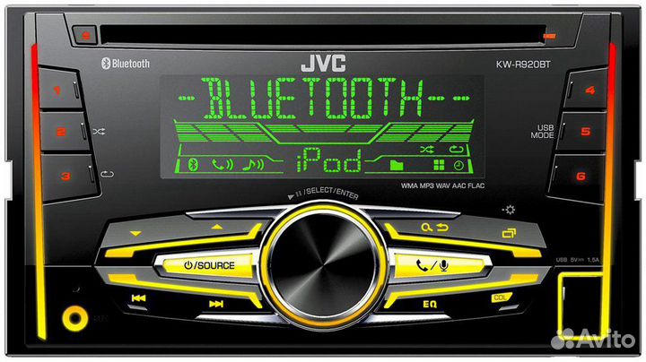 Автомагнитола 2DIN JVC KW-R910BTE
