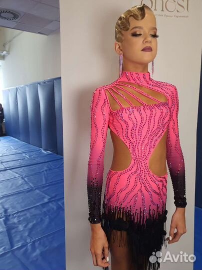 Платье для бальных танцев латина ю2