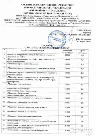 Машинист крана (крановщик) мостового/козлового тип