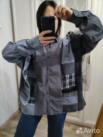 Рубашка пэчворк