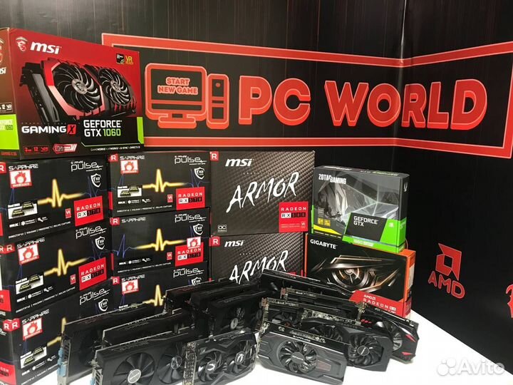 Видеокарта RX 470-560-570-580-GTX 1660 super