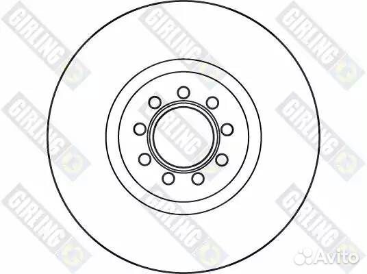 Диск тормозной iveco daily III 06- передний вент.D