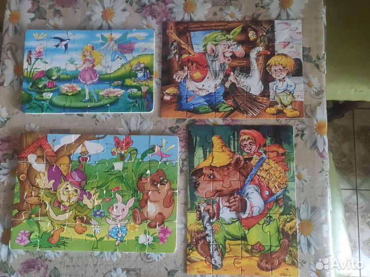 Игры для самых маленьких, пазлы, книжка- пазл