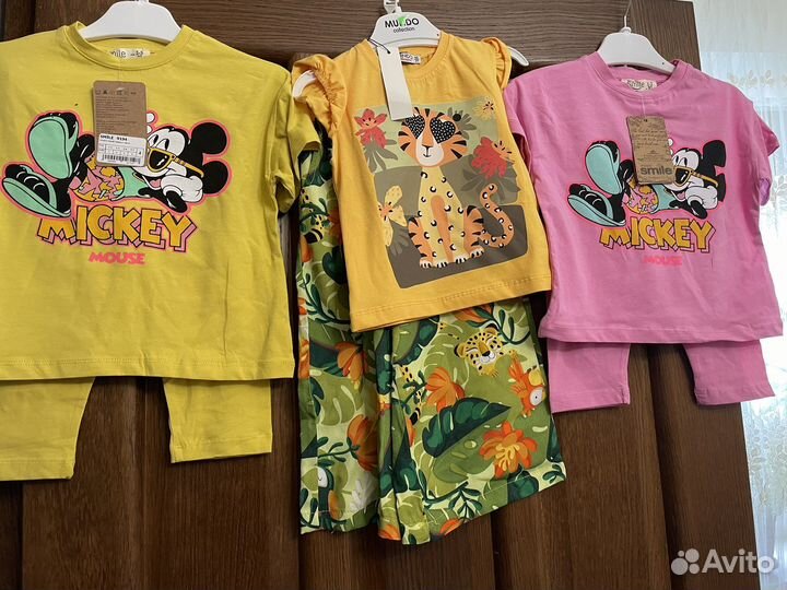 Новые комплекты Зара Турция 68-98 см на девочку