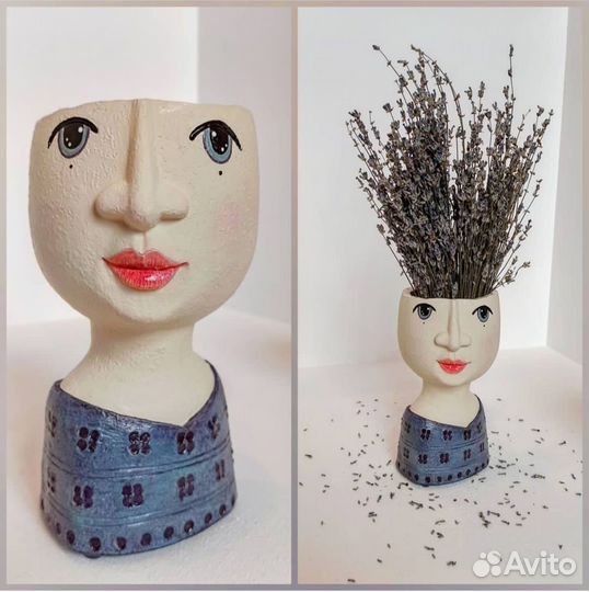 Ваза/кашпо для сухоцветов и живых растений