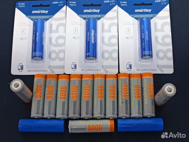 Аккумулятор 18650 в ассортименте