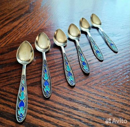 Серебряные чайные ложки, новые, СССР