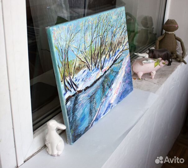 Картина маслом на холсте Пейзаж