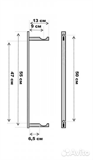 Крепление для чугунного радиатора, батареи