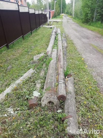 Опоры (столбы) железобетонные б/у бесплатно