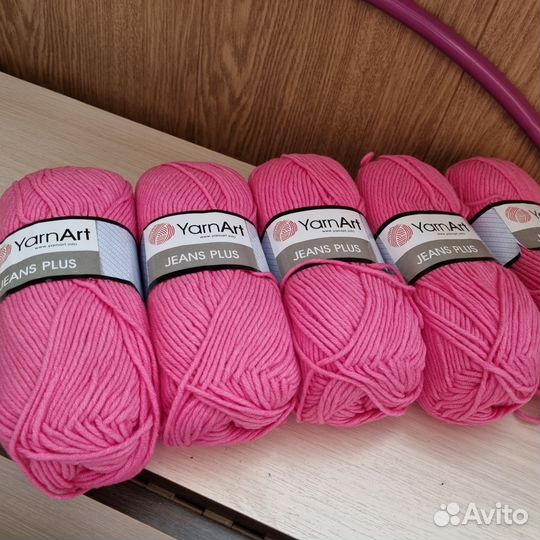 Летняя хлопковая пряжа Yarnart Jeans Plus