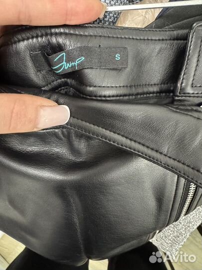 Юбка женская кожаная