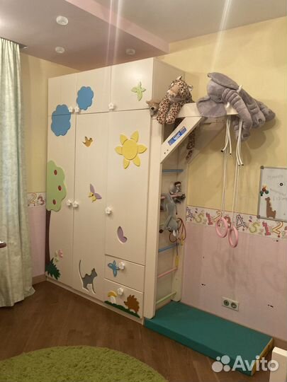 Детская мебель (шкаф/кровать/стол) массив сосны