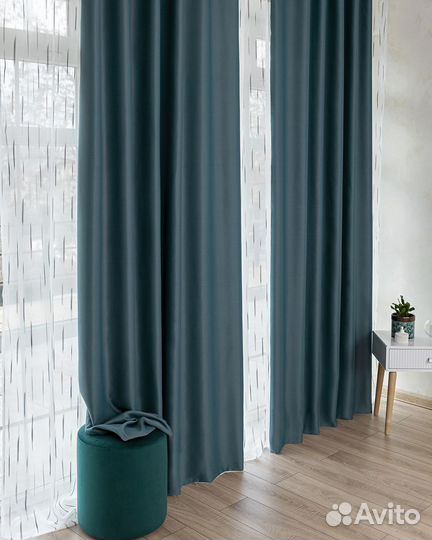 Шторы блэкаут Амадео Морская волна