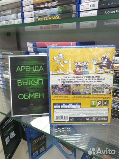 Cuphead диск PS4