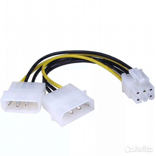 Б/у переходник 6-pin -Molex x2